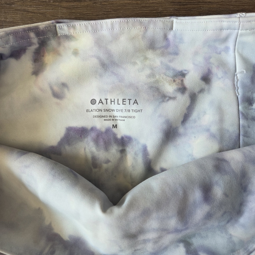 Athleta Elation 7/8 Legging In Snowdye - Picture 2 of 5